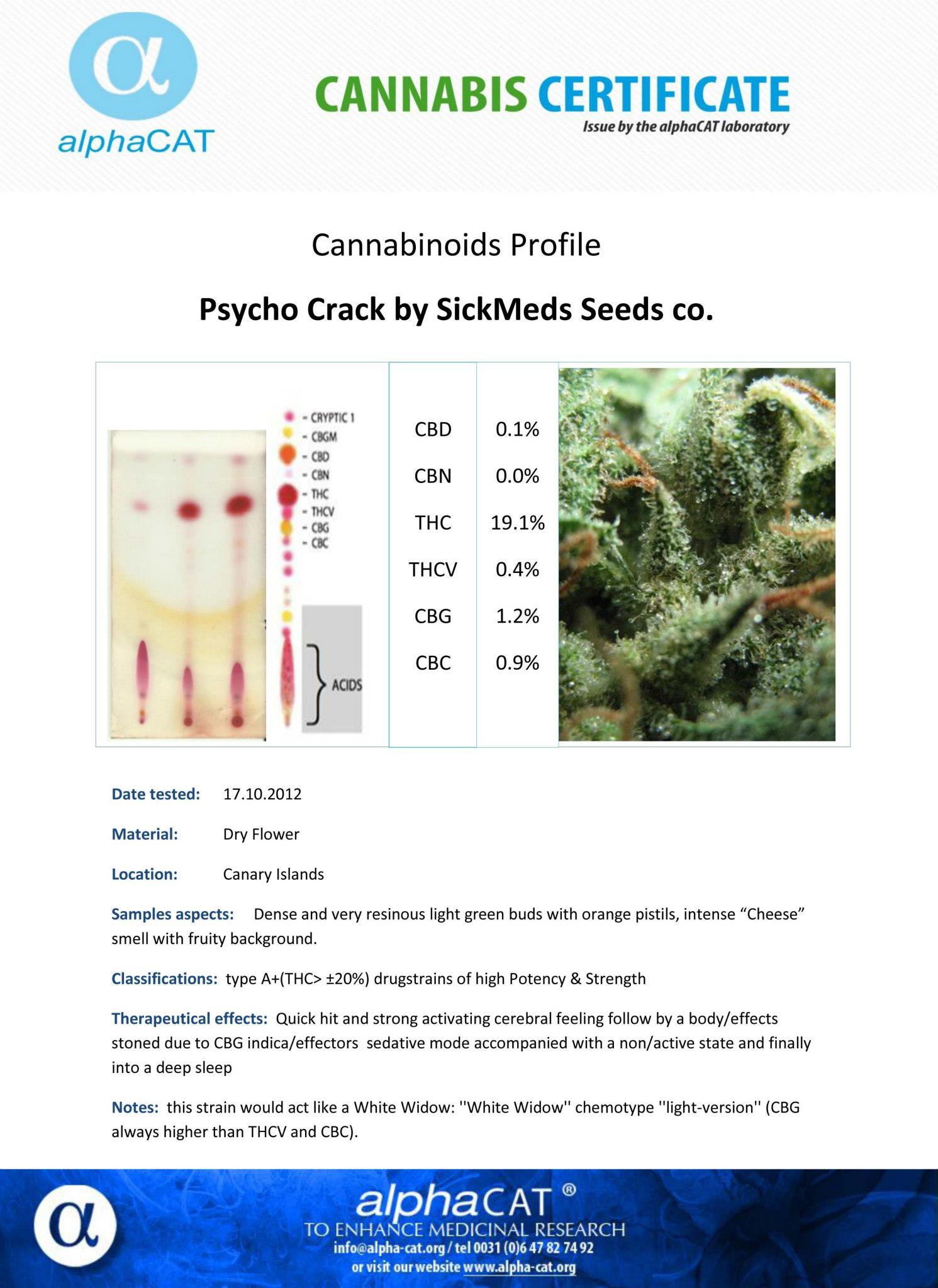 Psycho Crack Feminized Marijuana Seeds